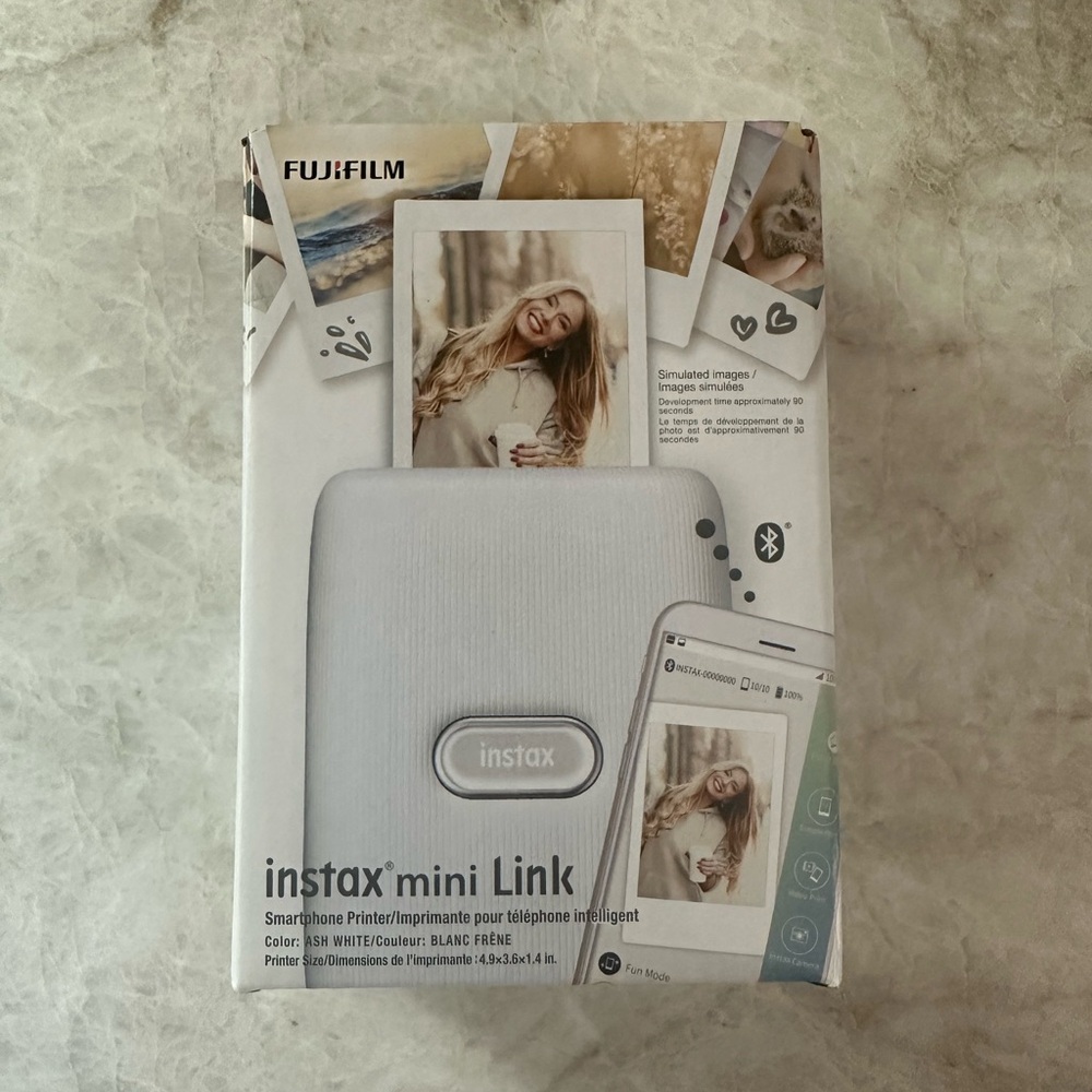 Fujifilm Instax Mini Link Smartphone Printer - White